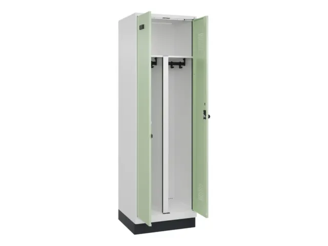 PBM-locker,HxBxD 1950x600x500mm,2vak,vak B 300mm,draaigrendel