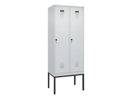 locker,HxBxD 2120x800x500mm,2vak,vak B 400mm,draaigrendel