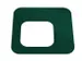 Oplegdeksel,V. Afvalbak 1X100L,Vierkant,1Opening,Staal,Groen