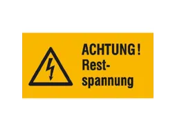 waarschuwings-combibord,v. binnen/buiten,Let op! Restspanning,PVC