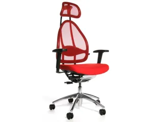 Bureaustoel Rood Zitting H X B X D 430-520X 480X 500Mm Netrug Synchroo - 2