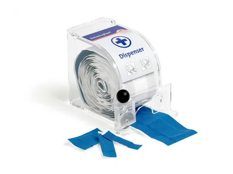 Detectaplast Dispenser met snijrand voor rol 5mtr/6cm incl rol Univers