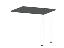 aanbouwtafel,i.h.v.,HxBxD 720-840x800x600mm,MS-donkergrijs