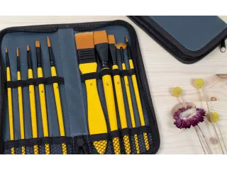 Penselen Kangaro acrylverf set van 10stuks in etui - 7