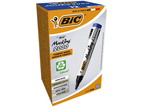 Viltstift Bic 2000 ecolutions rond large blauw