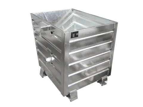 Kiepbak 900x800x1000mm 0.55m³ 88kg Draagverm. 1000kg Verzinkt