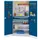 Materiaalkast Geperf. Deuren Staal 1950x1000x600mm 2laden Ral5010