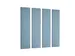 Akoestische PET-vilt wandtegels 30x120cm Blauw 4 Stuks