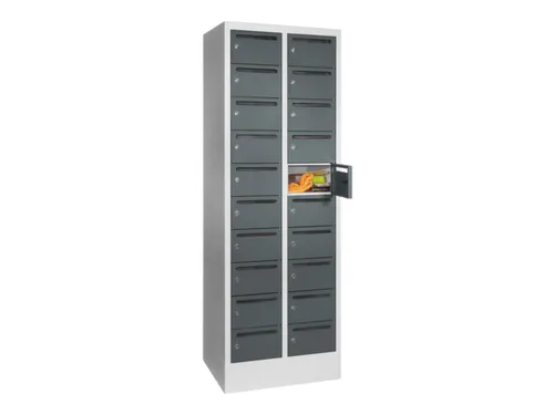 Postsorteerkast 1850x630x500mm 2x10 Vakken Ral7035 Front Ral7016