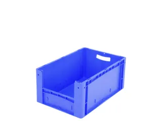 Euronorm Stapelkrat M. Grijpopening Pp 270x600x400mm Blauw - 1