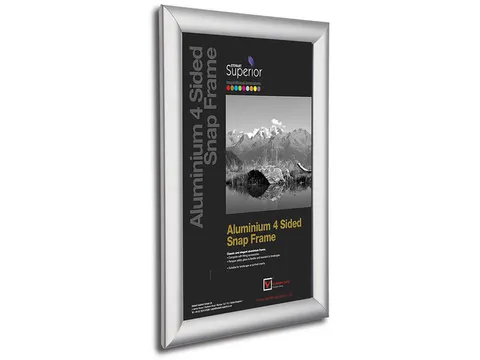 Kliklijst Seco A4 25mm aluminium frame, anti- glans PVC voorkant