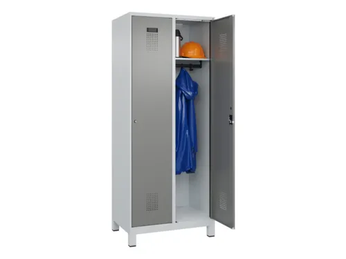 locker,HxBxD 1950x800x500mm,2vak,vak B 400mm,cil.-slot,voeten