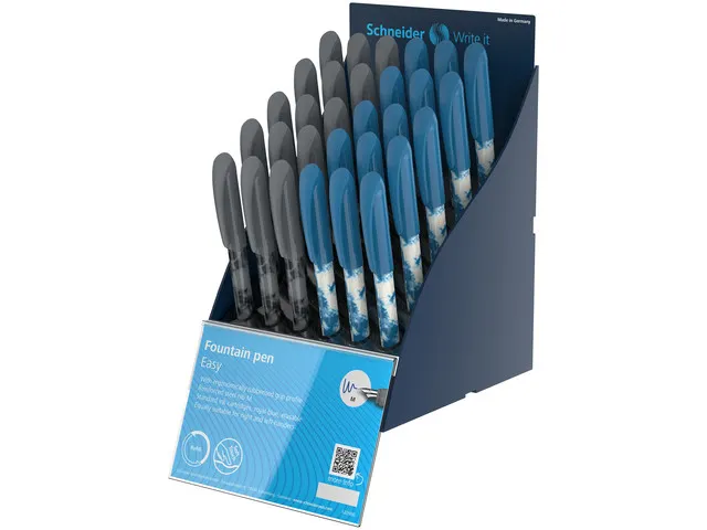 Stylo plume Schneider Easy SIS présentoir 30 pièces NL-FR