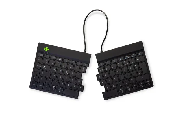 Split Break V2 ergonomisch toetsenbord Qwertz DE Zwart draadloos