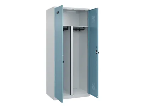 PBM-locker,HxBxD 1850x800x500mm,2vak,vak B 400mm,draaigrendel