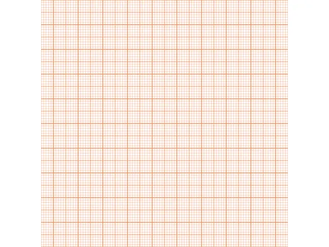 Schrijfonderlegger van papier, Graph, millimeter geruit, wit/oranje, 5