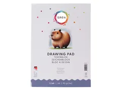 Tekenblok Qrea A4 50 vel 90gr gelijmd