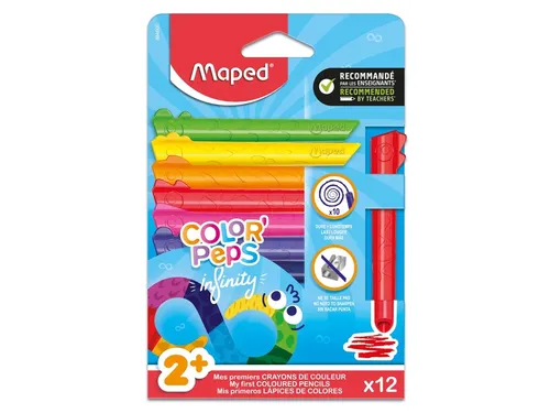 Kleurpotlood Maped Color'Peps Infinity set à 12 kleuren