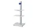 poste informatique,HxlxP 1680x650x650mm,1 support écran,3 tablettes