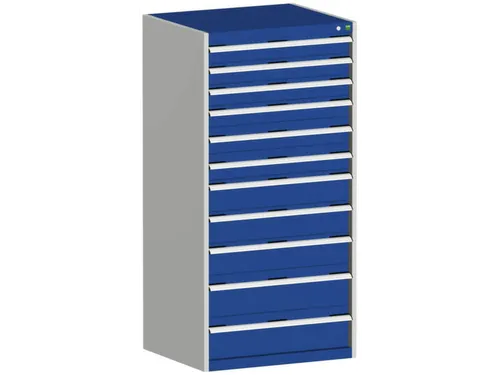 ladekast HxBxD 1600x800x650mm 11laden zware lasten RAL7035 RAL5010