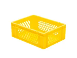 Euronorm-Stapelbak 13l H X L X B 145x400x300mm Geel