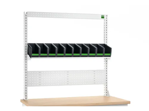 geperforeerde plaat,plank,10vakken,v. werkbank,HxBxD 1357x1350x435mm