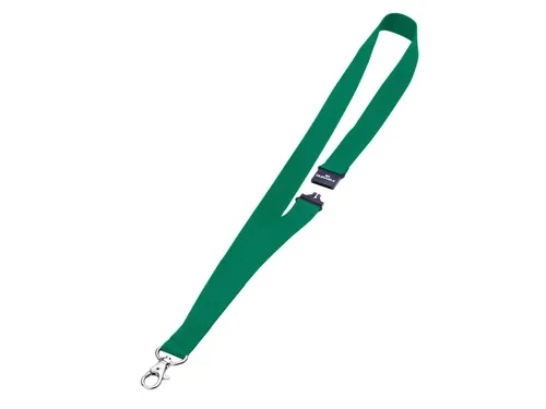Textielkoord Durable 8137 met karabijnhaak groen