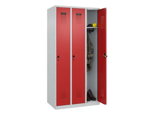 locker,HxBxD 1850x900x500mm,3vak,vak B 300mm,draaigrendel