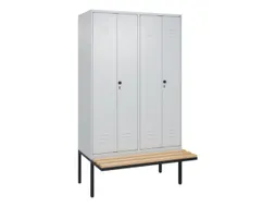 locker voor scheiding van kleding,HxBxD 2120x1200x815mm,4vak