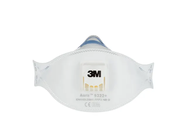 Stofmasker 3M Aura voor schuren 9322+ FFP2 met ventiel 5 stuks