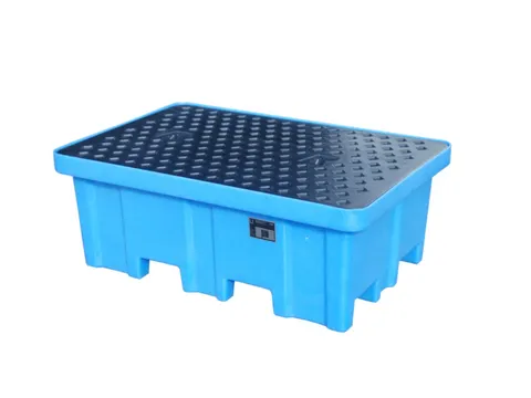 Opvangbak 2x 200l Pe 330x 1220x 820mm Pe-Pallet