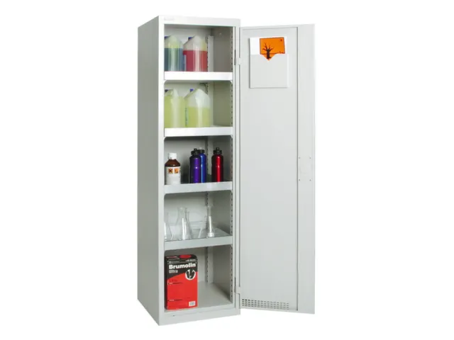 Milieukast Plaatstaal Grijs Ventilatie 1800x500x500mm 4 Opvangbakken