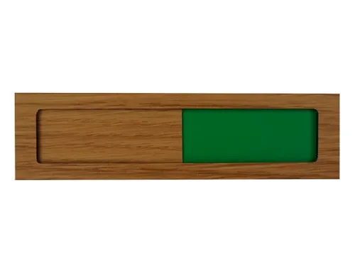 Premium Schuifbord Houtlook Niet Storen Groen Rood 150x40mm