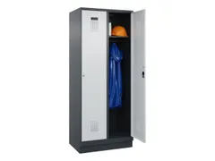 locker,HxBxD 1950x800x500mm,2vak,vak B 400mm,cil.-slot,sokkel