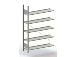 Inhaakstelling Aanbouwveld Verzinkt 1850x1256x336mm 5legborden 80kg