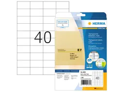 HERMA 4684 Transparante folie-etiketten Mat A4 52,5x29,7mm 1000 stuks