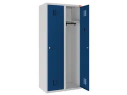 lockerkast,HxBxD 1800x800x500mm,2vak,draaigrendel,sokkel,romp RAL7035