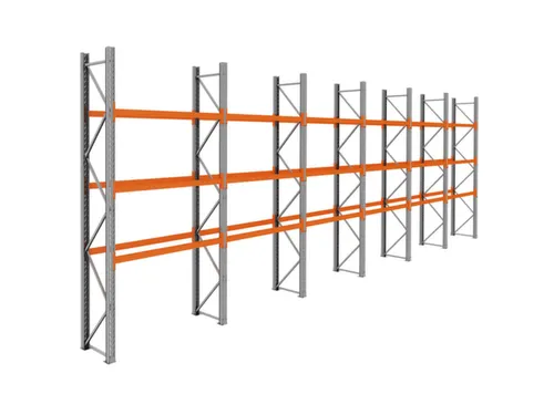 palletstelling,basis+5xaanbouw,HxBxD 3990x11650x750mm,vakl. 3000kg