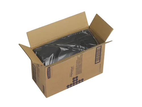 Toiletpapierdispenser Aquarius duo voor kleine rollen zwart 7191