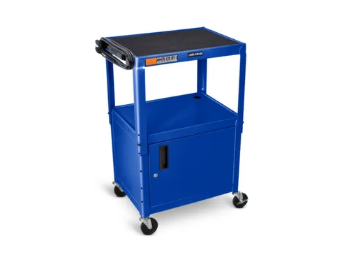 bijzetwagen,HxLxB 610-1060x610x460mm,blauw,2niveau(s)