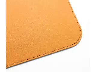 Onderlegger oprolbaar Sigel geel-grijs, 800x300x2mm imitatieleer, dubb - 3