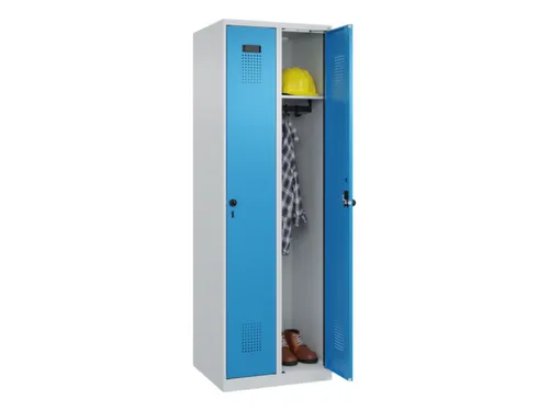 locker,HxBxD 1850x600x500mm,2vak,vak B 300mm,draaigrendel