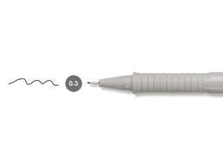Tekenpen Faber Castell Ecco Pigment 0.3Mm Zwart - 5