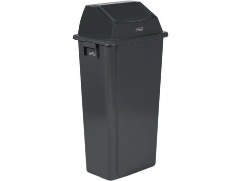 afvalbak,80l,HxBxD 917x460x333mm,wandmontage,romp PP grijs