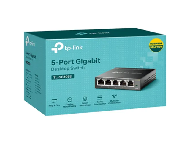 5-poorts Desktop Gigabit Switch 5 10/100/1000Mbps