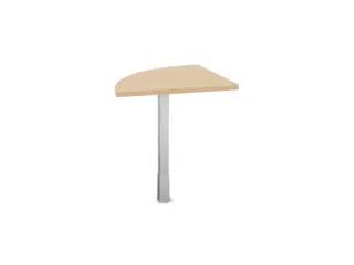 koppelelement voor bureau,90 °,HxBxD 720-840x600x600mm,rond,NE-esdoor - 2