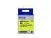 LK-4YBF - Fluorescent - Noir sur Jaune - 12mmx9m