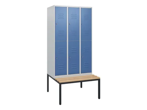 Dubbeldekse dekenkist,HxBxD 1950x900x815mm,3x2vak.,vak B 300mm