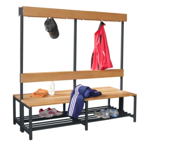 banc double,HxLxP 1600x2000x770mm,piètement RAL7016