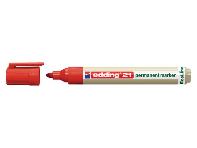 Viltstift edding 21 Eco rond rood 1.5-3mm | ViltstiftenShop.nl